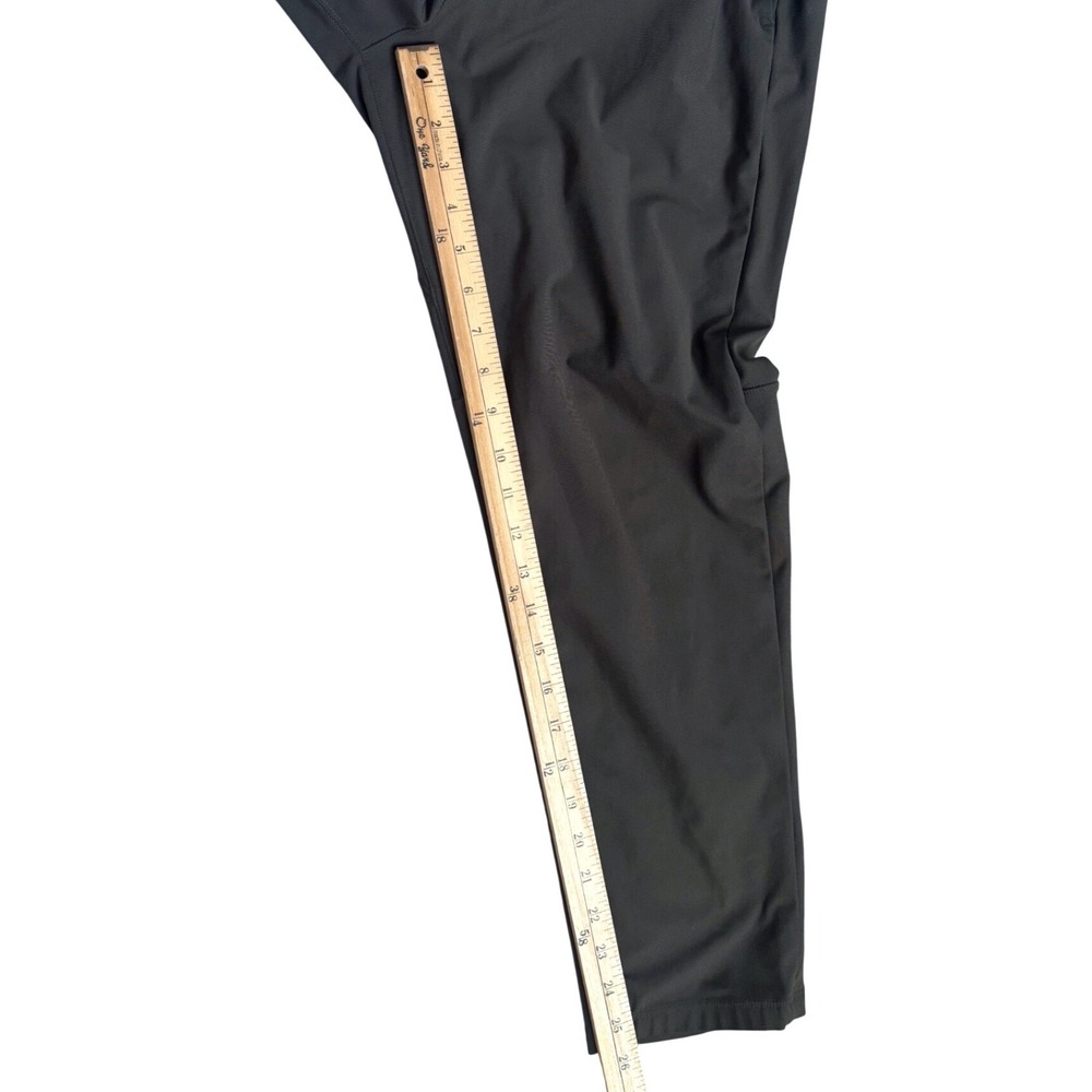 Lululemon ABC Classic Trouser Pants Warpstreme Men 33 Army Green Poly Techincal - Picture 9 of 10